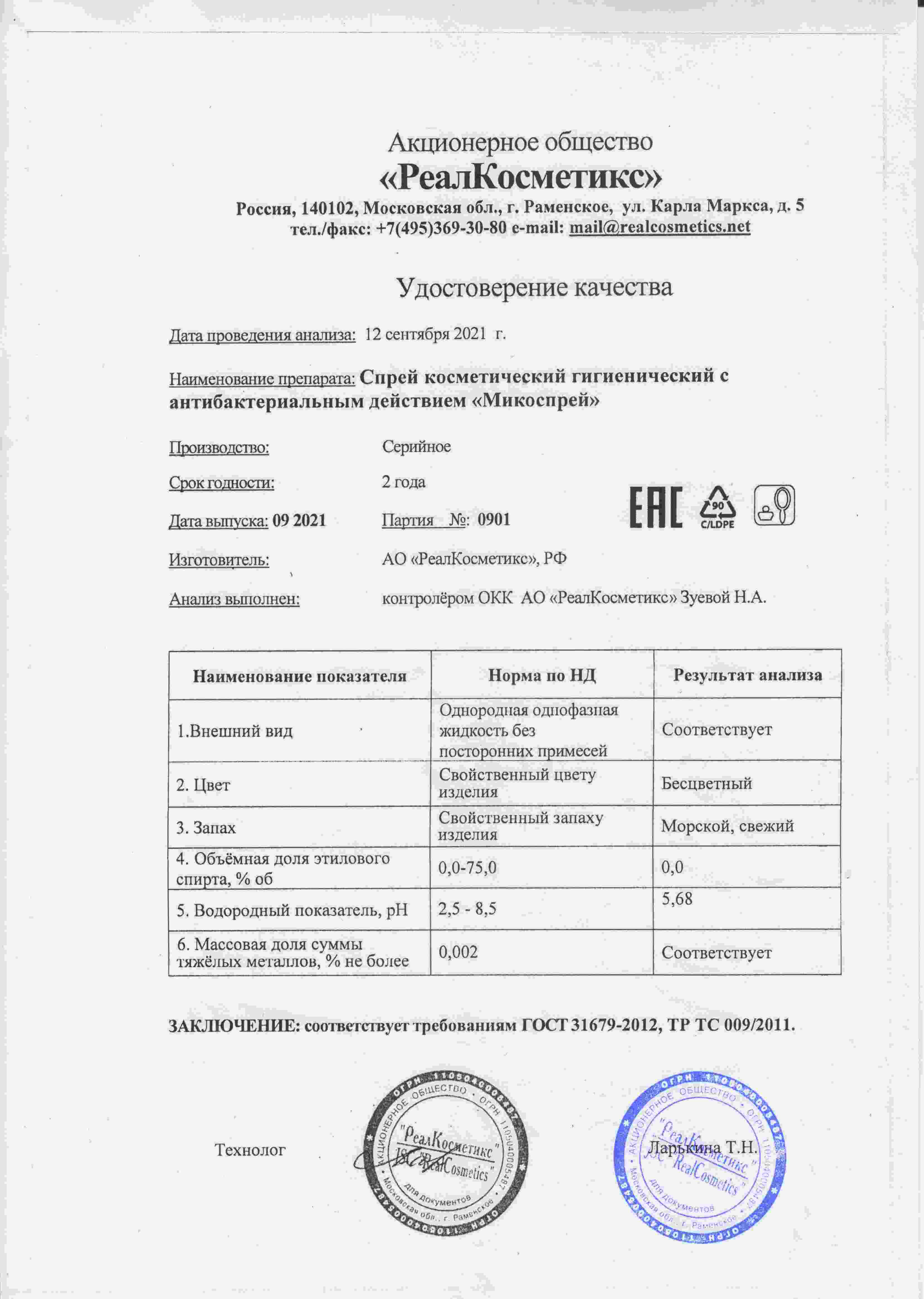 Паспорт №0920210901